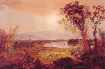 Jasper Francis Cropsey : A Bend in the River